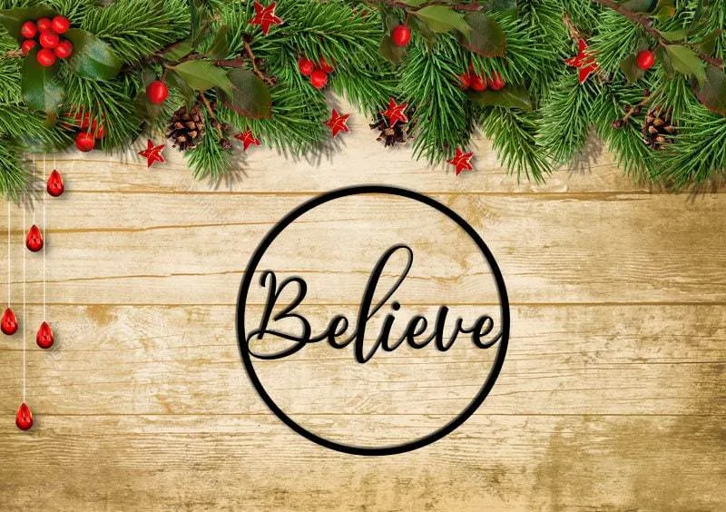 il_fullxfull.3332317325_czpg_1024x1024_2x_7f44084c-42be-46ff-a349-ad02f68c172a.webp Believe Metal Sign, Metal Wall Art, Holiday Wall Art, Metal Sign, Christmas Decor, Metal Wall Decor, Christmas Gift, Family Sign