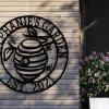 Personalized Metal Beehive Sign, Metal Bee Sign, Beekeeper Business, Metal Garden Sign, Farmer Apiarist, Garden Sign