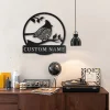 Personalized Cardinals Birds Monogram Metal Sign Art Custom Cardinals Birds Metal Sign Cardinals Birds Lover Sign Decoration For Living Room