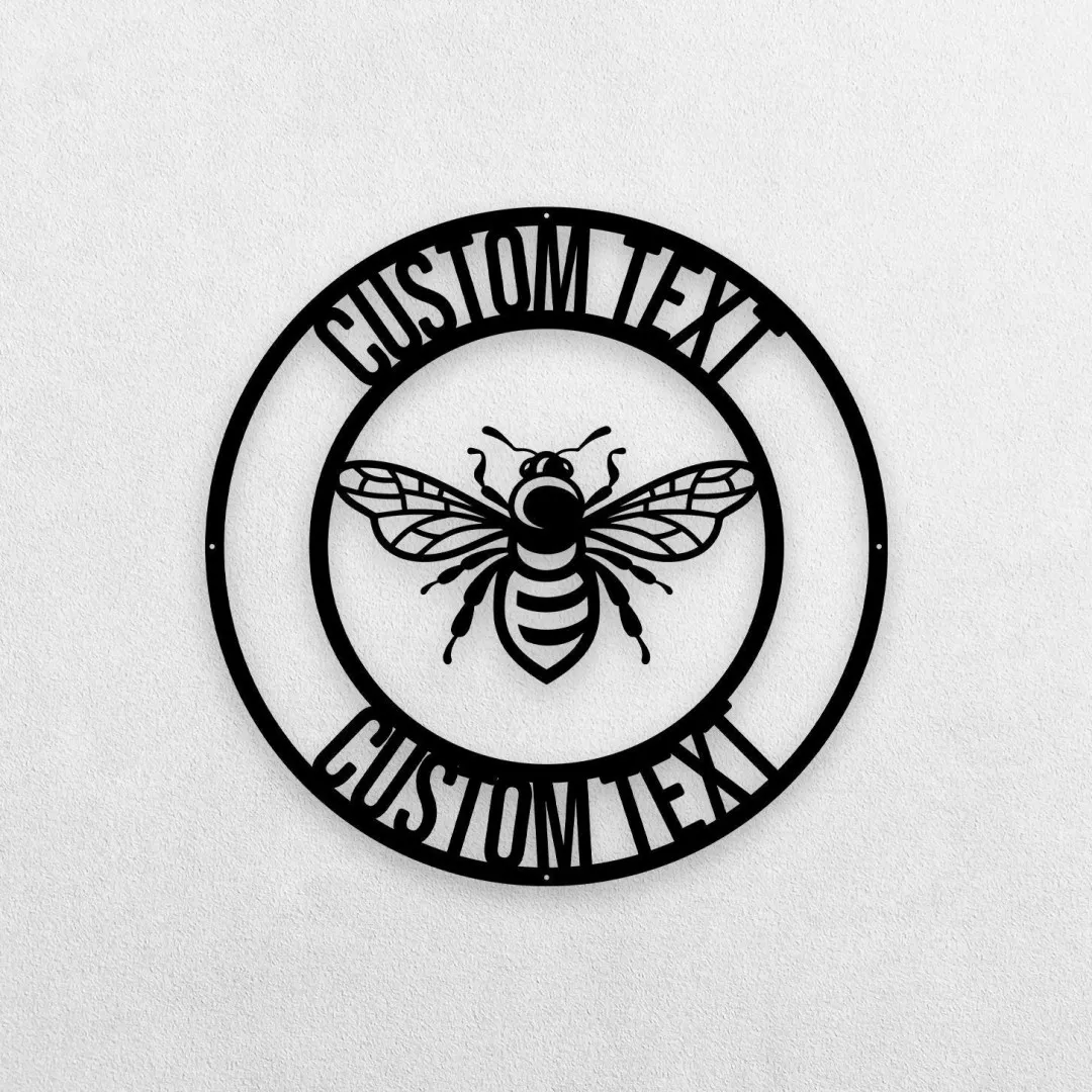 il_fullxfull.3340662487_fkrs.webp Bee Metal Sign, Honey Bee Family Name Established Sign, Bee Welcome Metal Sign, Bee Keeper, Bee Lovers, Honey Bee Metal Art