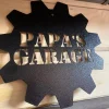 Personalized Metal Garage Sign - Gear Shaped Garage Sign - Shop Sign - Personalized Mechanic Sign - Mechanic Shop Sign - Fathers Day Gift