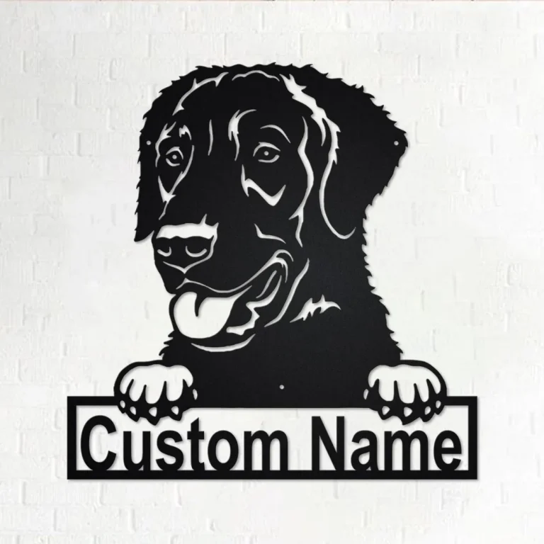 Personalized Curly-coated Retriever Metal Sign, Dog Metal Wall Art, Dog Metal Wall Decor, Custom Curly-coated Retriever Dog, Custom Dog