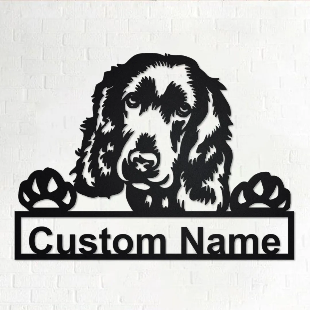 il_fullxfull.3357666375_ijjo.webp Personalized English Cocker Spaniel Metal Sign, Dog Metal Wall Art, Dog Metal Wall Decor, Custom English Cocker Spaniel Dog, Custom Dog