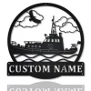 Personalized Tugboat Ship Monogram Metal Sign Art, Custom Tugboat Ship Metal Sign, Tugboat Gifts Funny, Ship Gift, Tugboat Custom