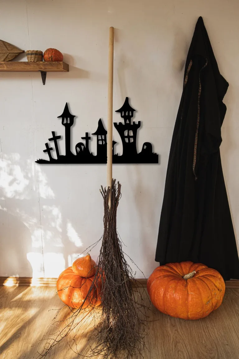 Spooky Houses, Haunted Houses Halloween Decor, Halloween Accessories, Black Metal Houses, Creepy House Art, Witch Houses, Halloween Gifts