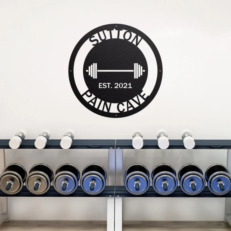 Gym Sign, Personalized Home Gym Sign, Custom Metal Gym Sign, Home Gym Sign, Cross Fit Sign