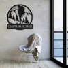Personalized Backpacking Hiking Female Monogram Metal Sign Art, Custom Backpacking Metal Sign, Hobbie Gifts, Sport Gift, Birthday Gift