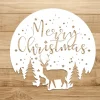 Christmas Welcome Sign - Merry Christmas Sign - Metal Wall Art - Camper Deer Sign - Metal Outdoor Sign - Christmas Decor - Farm House Gifts