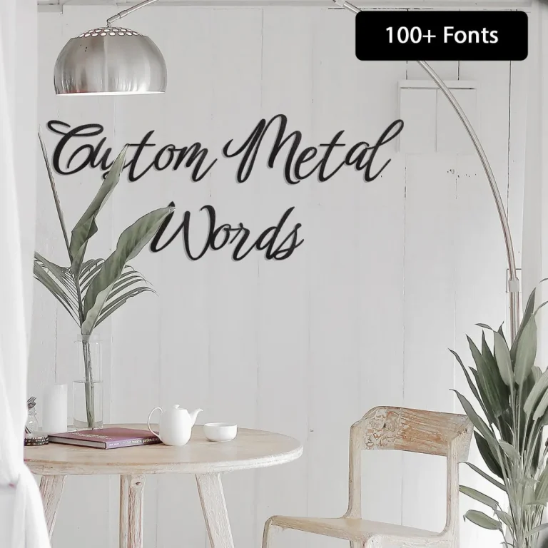 Custom Metal Words Wall Art, Font Options Text Wall Art, Choose Your Font Metal Wall Art, Wall Art From Your Words, Custom Metal Wall Signs