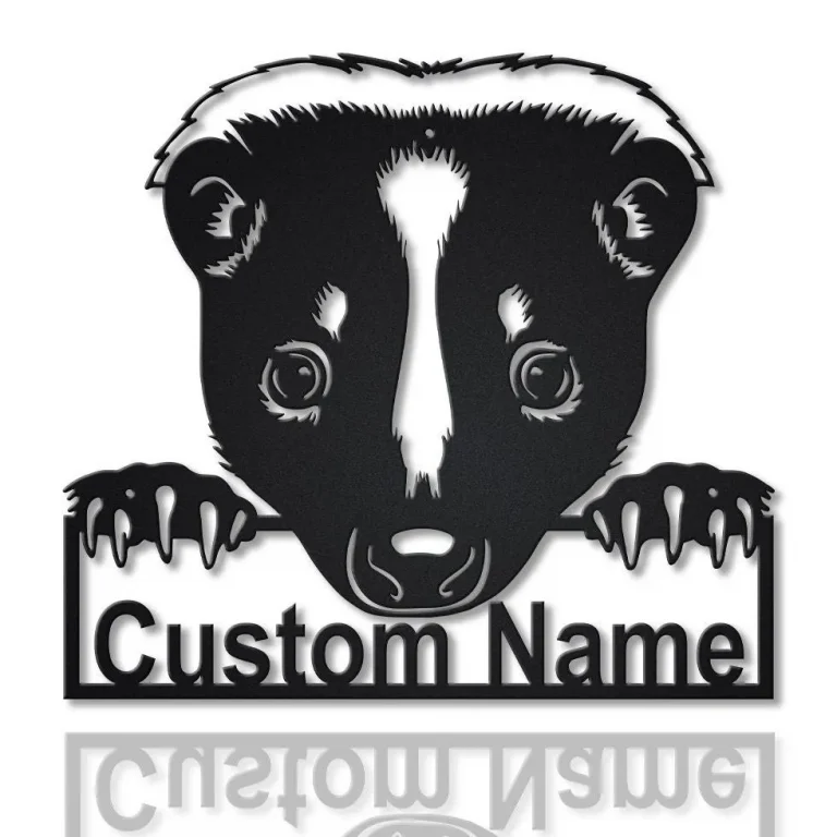 Personalized Skunk Animal Metal Sign Art, Custom Skunk Metal Sign, Fathers Day Gift, Pets Gift, Birthday Gift