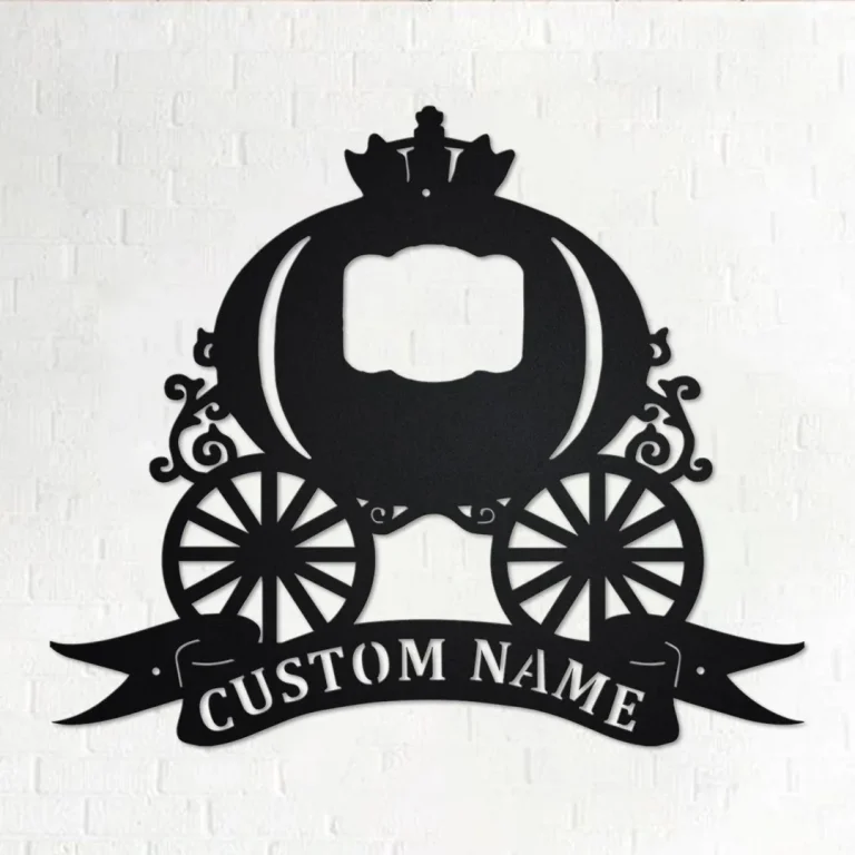 Custom Carriage Metal Wall Art, Personalized Carriage Name Sign Decoration For Room, Carriage Home Decor, Custom Carriage, Carriage