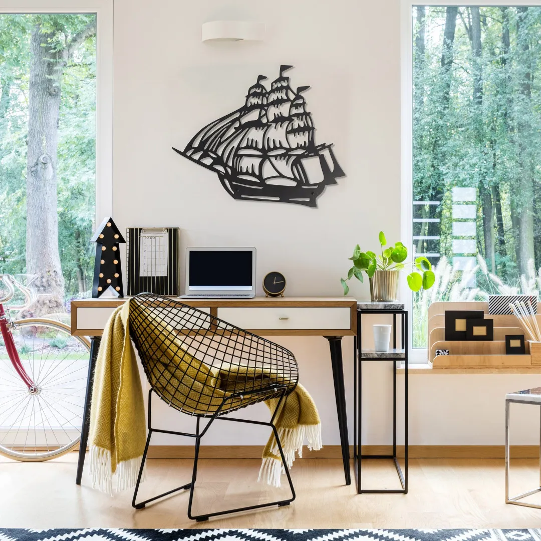 il_fullxfull.3396900164_4l74.webp Ship Metal Wall Decor, Nautical Decor, Ship Sign Metal Wall Decor, Housewarming Gift, Nautical Sign, Wall Hangings, Living Room Decor