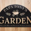 Garden Sign, Custom Garden Sign, Garden Name Sign, Gift For Her, Christmas Gift, Garden Metal Sign, Custom Metal Sign, Retirement Gift