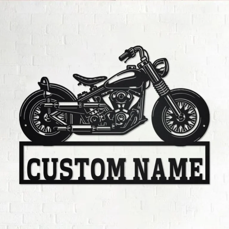 Custom Chopper Motorcycle Metal Wall Art, Personalized Chopper Name Sign Decoration For Room,chopper Home Decor,custom Chopper,chopper Lover