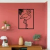 Flamingo Metal Wall Art, Flamingo Wall Decor, Housewarming Gift, New Workpalace Gift, Metal Wall Hangings, Kidsroom Decor, Metal Wall Art