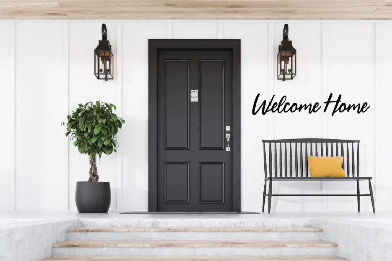 Outdoor Large Welcome Home Sign, Metal Wall Art, Large Metal Wall Decor, Home Entrance Sign, Housewarming Gift, Minimalist Wall Decor