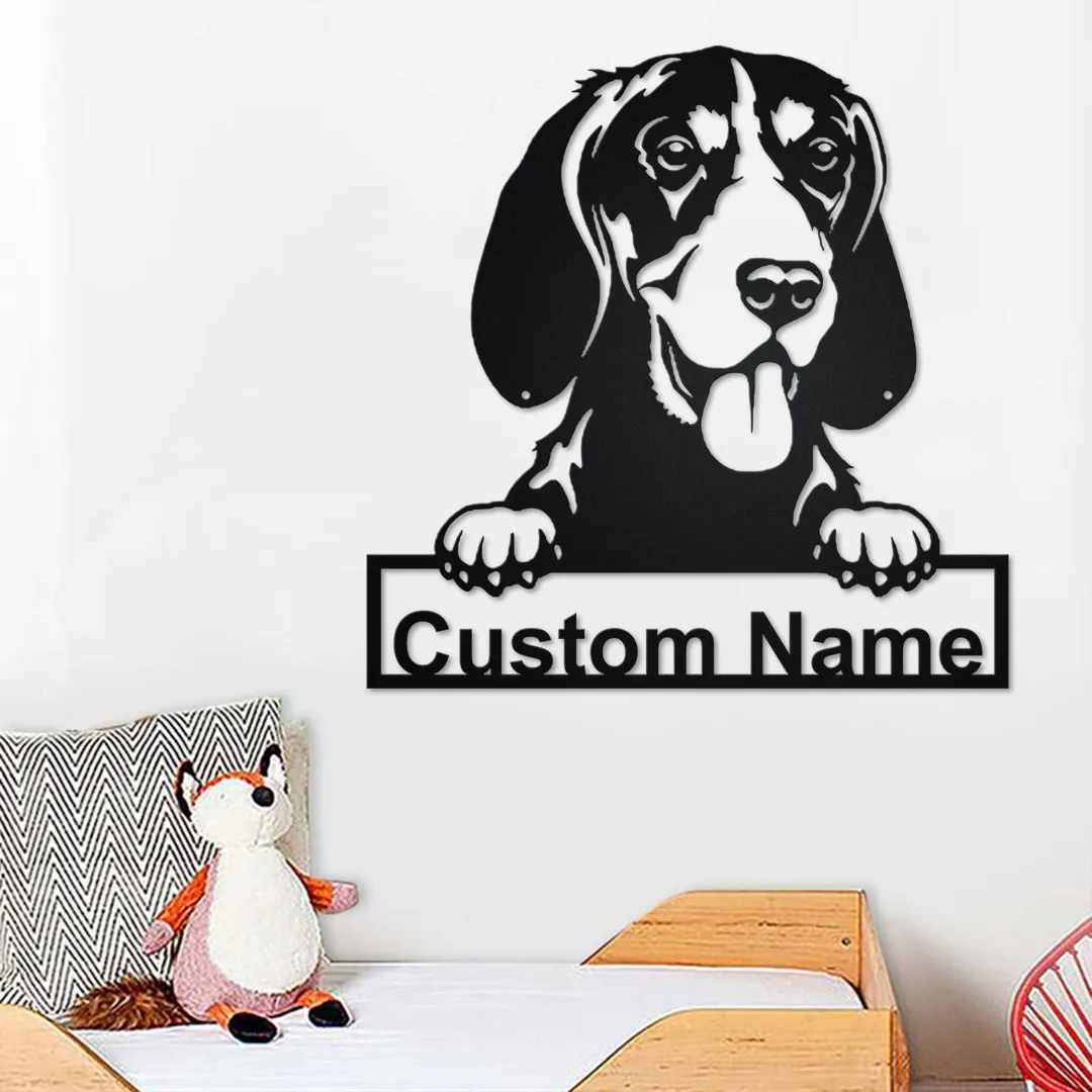 il_fullxfull.3425369694_srdo-1.webp Custom Gordon Setter Dog Metal Wall Art, Personalized Gordon Setter Name Sign Decoration For Room, Gordon Setter Home Decor, Custom Dog