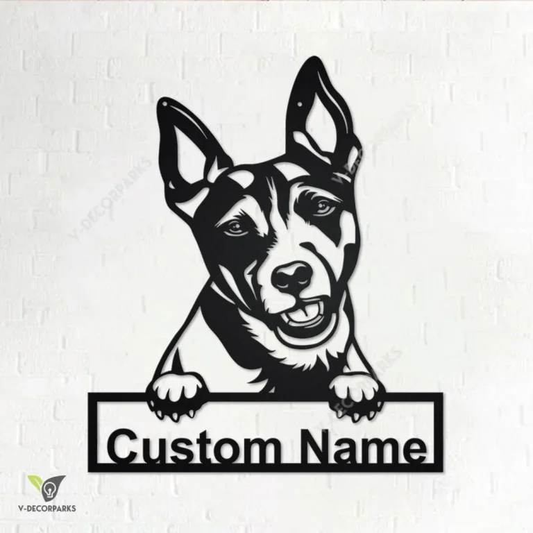 Custom Rat Terrier Dog Metal Wall Art, Personalized Rat Terrier Name Sign Decoration For Room, Rat Terrier Home Decor,custom Rat Terrier Dog