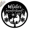 Winter Wonderland Sign - Christmas Metal Sign - Christmas Deer Sign - Welcome Sign - Christmas Decor - Holiday Decor - Autumn Family Gifts