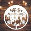 Winter Wonderland Sign - Christmas Metal Sign - Christmas Deer Sign - Welcome Sign - Christmas Decor - Holiday Decor - Autumn Family Gifts