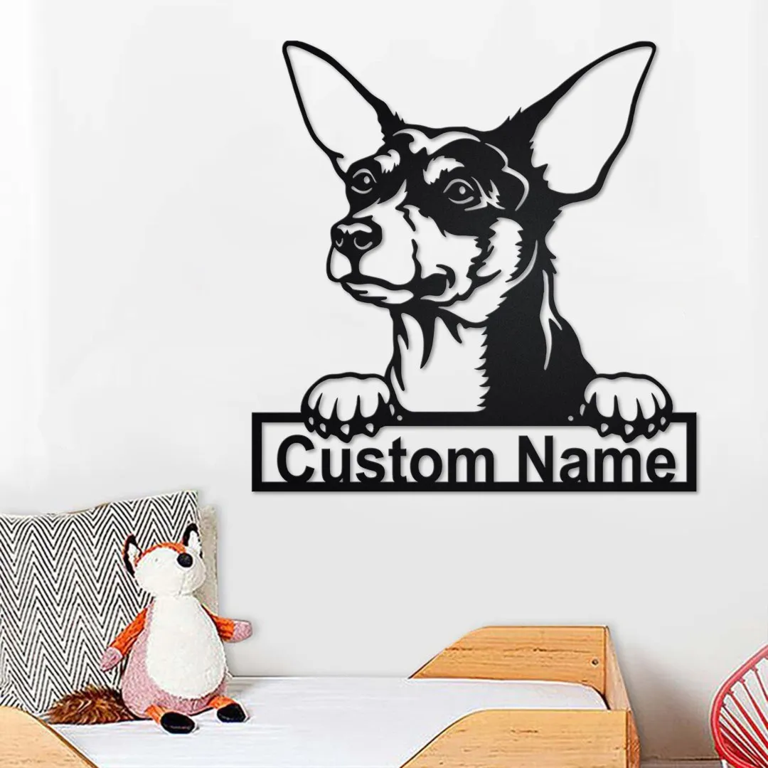 il_fullxfull.3430558336_blux.webp Custom Toy Fox Terrier Dog Metal Wall Art, Personalized Toy Fox Terrier Name Sign Decoration For Room, Toy Fox Terrier Home Decor,custom Dog