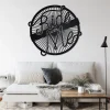 Custom Biker Ride With Me Metal Wall Art, Personalized Biker Name Sign Decoration For Room, Biker Home Decor , Custom Biker, Ride With Me