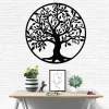 Family Tree Wall Art, Metal Wall Decor, Wall Hangings, Home Living Room Decoration, Metal Tree Sign, Tree Of Life Art