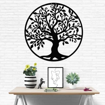 Family Tree Wall Art, Metal Wall Decor, Wall Hangings, Home Living Room Decoration, Metal Tree Sign, Tree Of Life Art