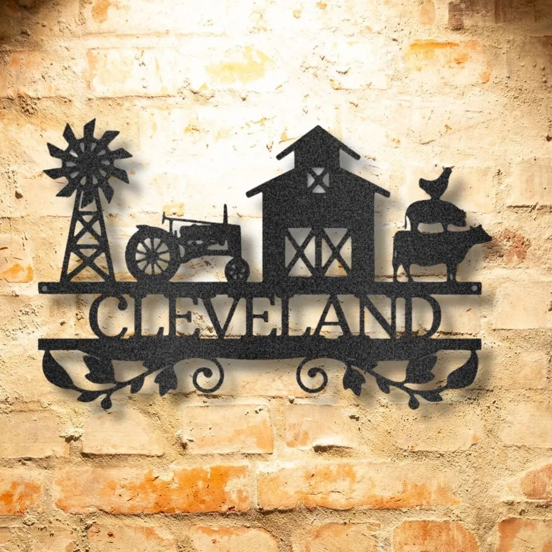 il_fullxfull.3449995797_9sad.webp Last Name Metal Sign, Family Name Sign, Personalized Metal Wall Decor, Housewarming Gift, Welcome Sign For Front Porch, Metal Monogram Sign