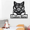 Custom British Shorthair Cat Metal Wall Art, Personalized British Shorthair Cat Name Sign Decoration For Room, British Shorthair Home Decor