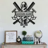 Custom Barber Hair Salon Shop Metal Wall Art, Personalized Hair And Nail Hair Shop Name Sign Decoration, Hairstyle Salon Home Decor