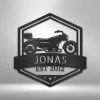 Custom Garage Sign, Personalized Sign, Steel Garage Tool Sign, Gift For Garage Owner King Of The Road Monogram - Steel Sign