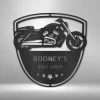 Custom Garage Sign, Personalized Sign, Steel Garage Tool Sign, Gift For Garage Owner You Get Old When You Stop Riding Monogram - Steel Sign