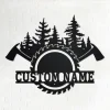 Custom Lumberjack Metal Wall Art, Personalized Lumberjack Name Sign Decoration For Room, Lumberjack Home Decor, Custom Lumberjack