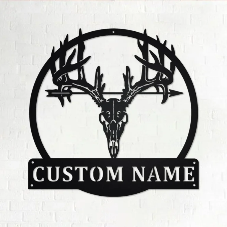 Custom Bowhunting Metal Wall Art, Personalized Bowhunting Name Sign Decoration For Room, Bowhunting Home Decor, Custom Bowhunting