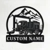 Custom Cold Air Blower Truck Metal Wall Art, Personalized Cold Air Blower Truck Name Sign Decoration For Room, Cold Air Blower Home Decor