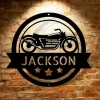 Custom Motorcycle Sign, Motorcycle Personalized Sign Motorcycle Specialist Monogram - Steel Sign