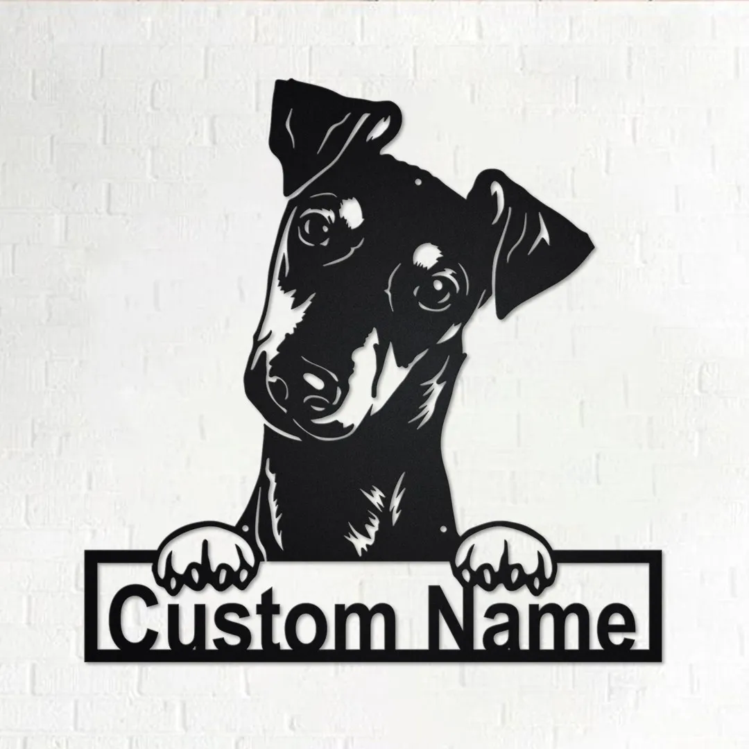il_fullxfull.3475645889_a3cs.webp Custom Manchester Terrier Dog Metal Wall Art, Personalized Manchester Terrier Name Sign Decoration For Room, Manchester Terrier Home Decor