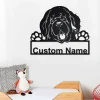 Custom Newfoundland Dog Metal Wall Art, Personalized Newfoundland Name Sign Decoration For Room, Newfoundland Home Decor, Custom Dog