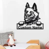 Custom Schipperke Dog Metal Wall Art, Personalized Schipperke Name Sign Decoration For Room, Schipperke Home Decor, Custom Dog, Schipperke