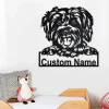 Custom Schnoodle Dog Metal Wall Art, Personalized Schnoodle Dog Name Sign Decoration For Room, Schnoodle Home Decor, Custom Dog, Schnoodle