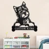 Custom Terrier Dog Metal Wall Art, Personalized Terrier Dog Name Sign Decoration For Room, Terrier Dog Home Decor, Custom Dog, Terrier Dog