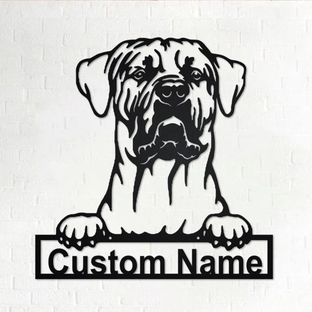 il_fullxfull.3478230361_qqlz.webp Custom Tosa Inu Dog Metal Wall Art, Personalized Tosa Inu Dog Name Sign Decoration For Room, Tosa Inu Dog Home Decor, Custom Dog, Tosa Inu