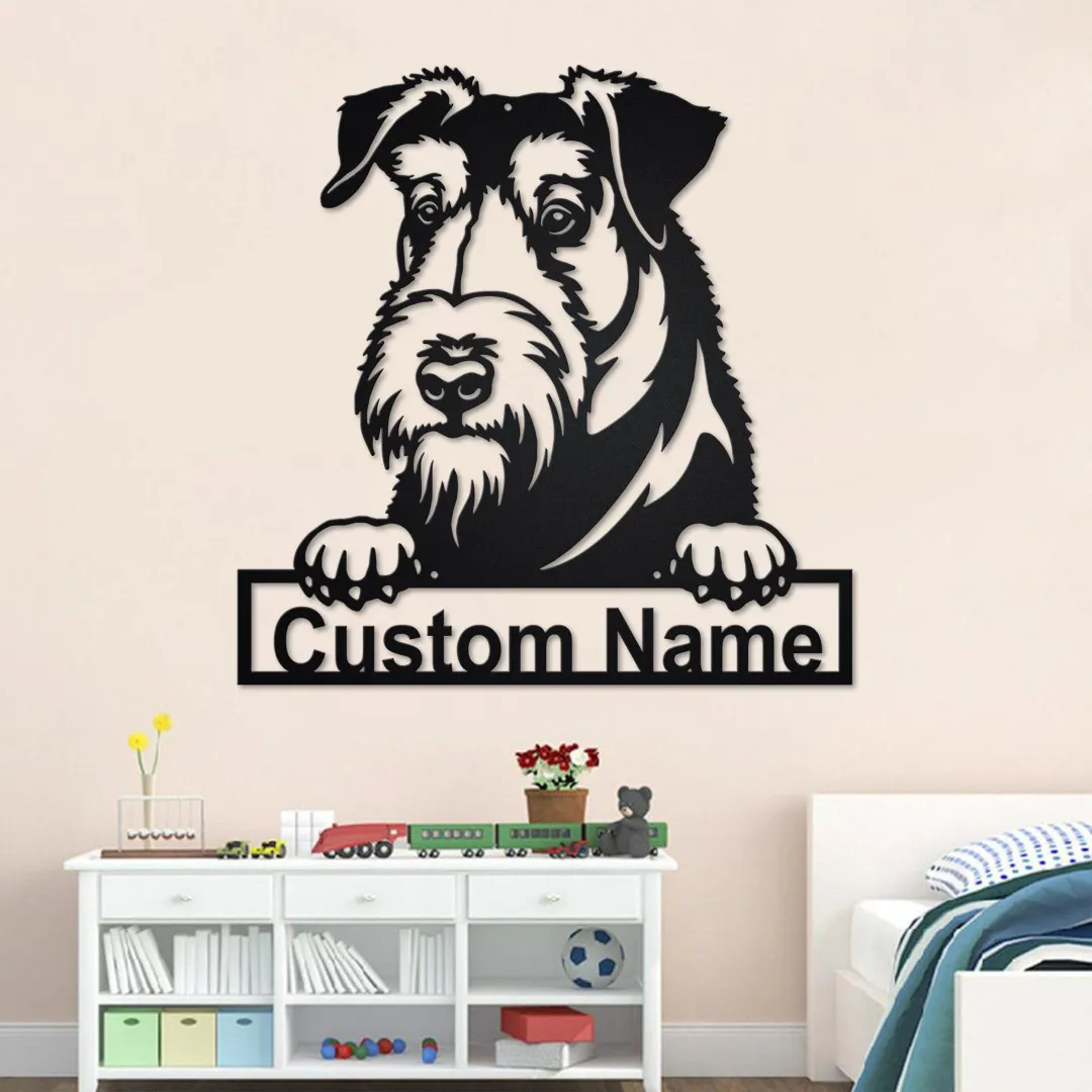 il_fullxfull.3478239521_6ssz.webp Custom Velshterer Dog Metal Wall Art, Personalized Velshterer Name Sign Decoration For Room, Velshterer Home Decor, Custom Velshterer Dog
