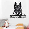 Custom West Gothic Dog Metal Wall Art, Personalized West Gothic Name Sign Decoration For Room, West Gothic Home Decor, Custom Dog