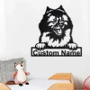 Custom Wolf Spitz Dog Metal Wall Art, Personalized Wolf Spitz Name Sign Decoration For Room, Wolf Spitz Home Decor,custom Dog,wolf Spitz Dog