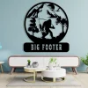 Big Foot Metal Sign - Personalized Metal - Family Name Metal - Metal Wall Art - Funny Sasquatch Sign - Front Porch Decor - Farmhouse Decor