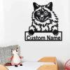 Custom Balinese Cat Metal Wall Art, Personalized Balinese Cat Name Sign Decoration For Room, Balinese Cat Home Decor, Custom Balinese Cat