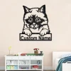 Custom Birman Cat Metal Wall Art, Personalized Birman Cat Name Sign Decoration For Room, Birman Cat Home Decor, Custom Birman Cat