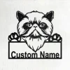 Custom Himalayan Cat Metal Wall Art, Personalized Himalayan Cat Name Sign Decoration For Room, Himalayan Cat Home Decor,custom Himalayan Cat